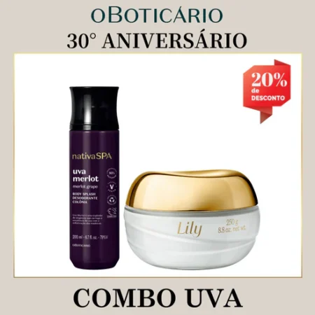 Combo Body Splash Uva Merlot