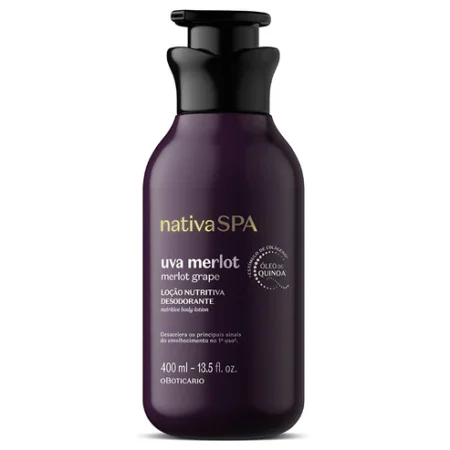 Loção Nutritiva Desodorante Nativa Spa Uva Merlot 400ml