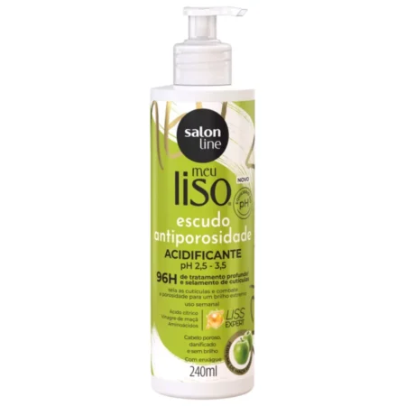 Acidificante Meu Liso Escudo Antiporosidade Salon Line - Para Cabelos Lisos 240ml