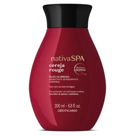 Óleo Glorioso Hidratante Desodorante Corporal Nativa Spa Cereja Rouge 200ml